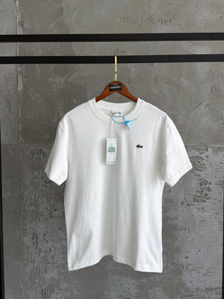 L01 Lacoste Premium beyaz tshirt
