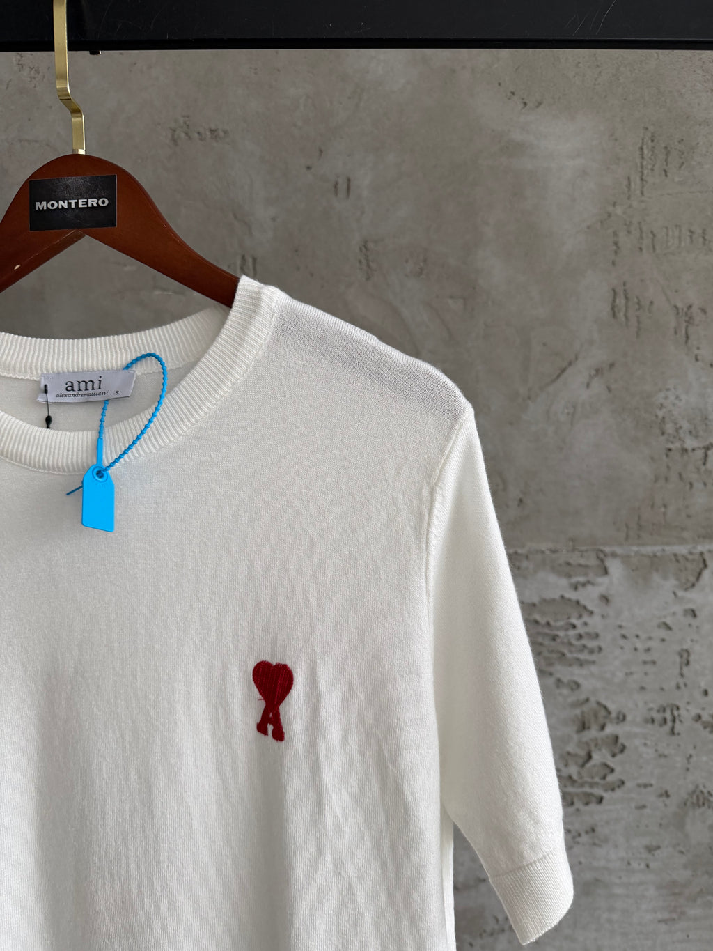 ami02 triko kalp beyaz tshirt