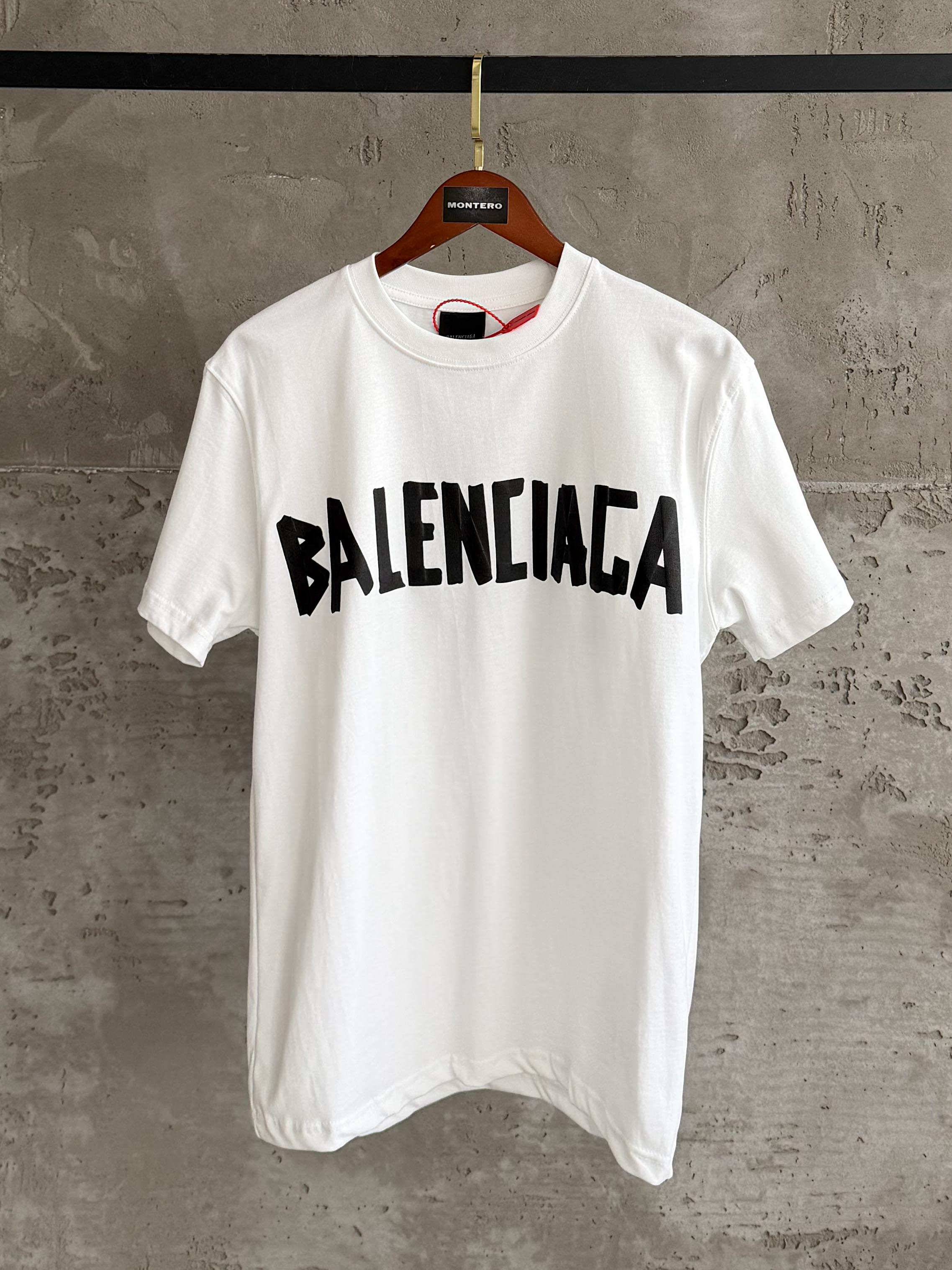 Balenciaga01 Premium baskı beyaz tshirt