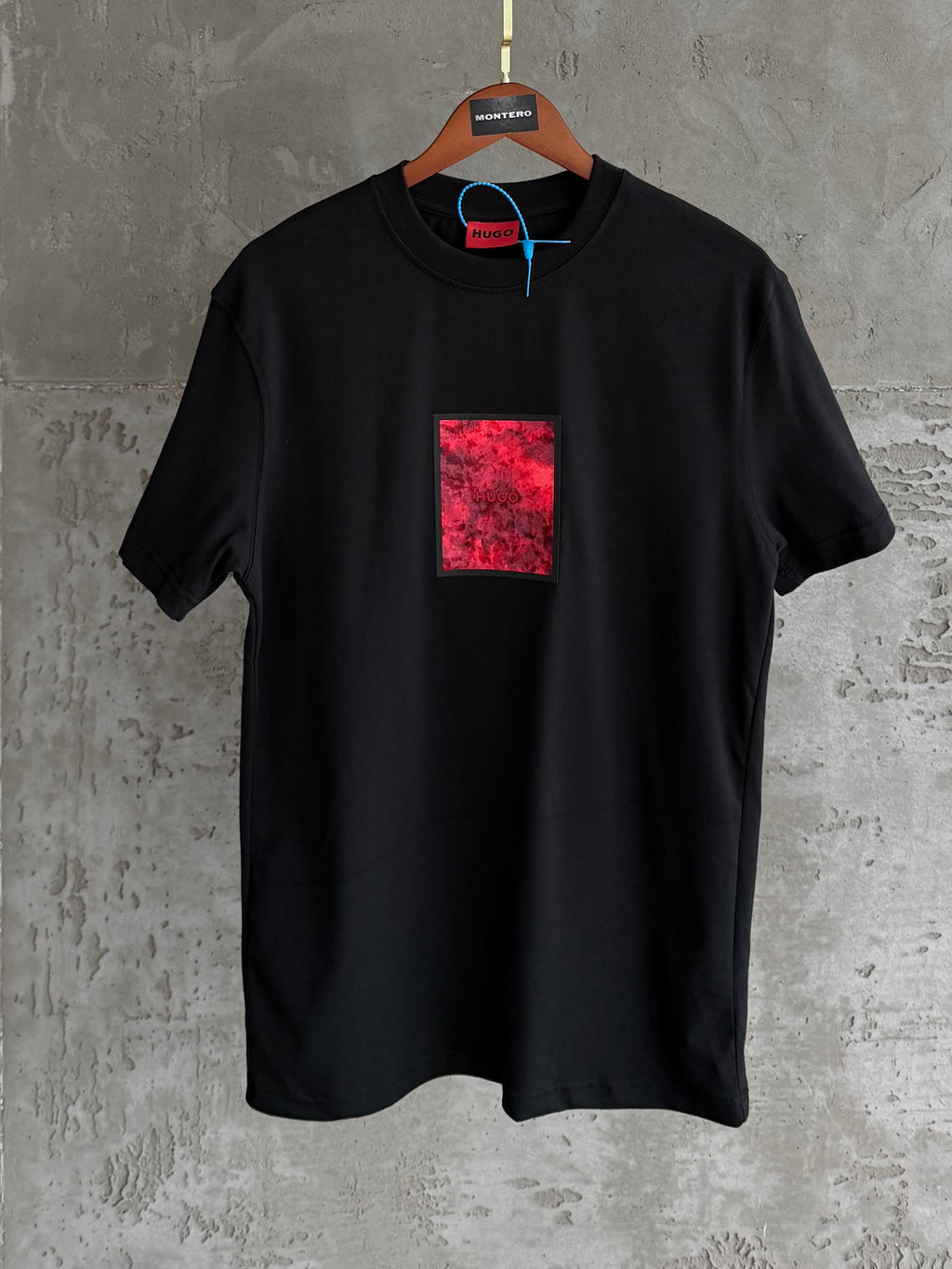 Hugo03 red form siyah tshirt