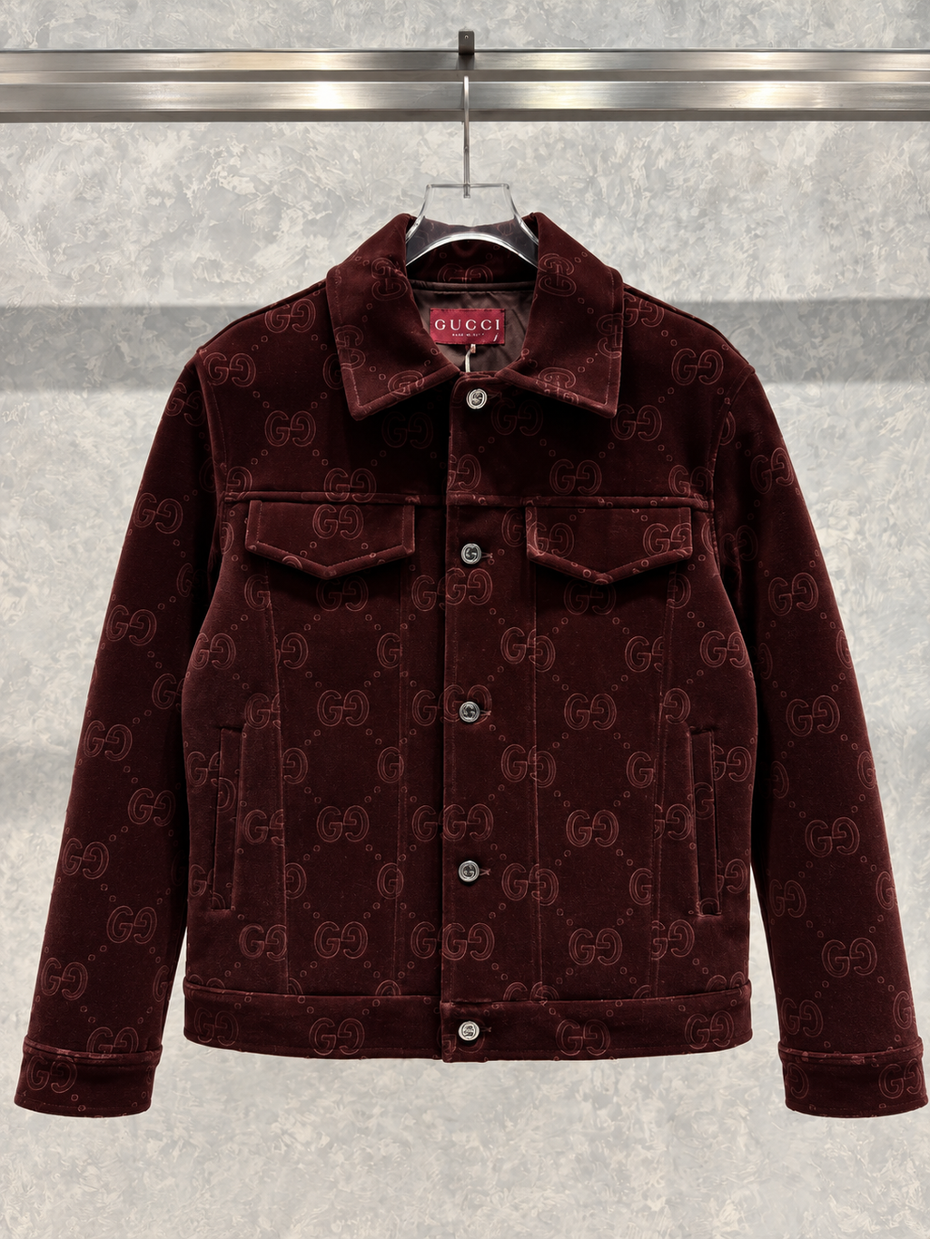 GC07 Kadife Bordo Ceket