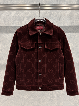 GC07 Kadife Bordo Ceket