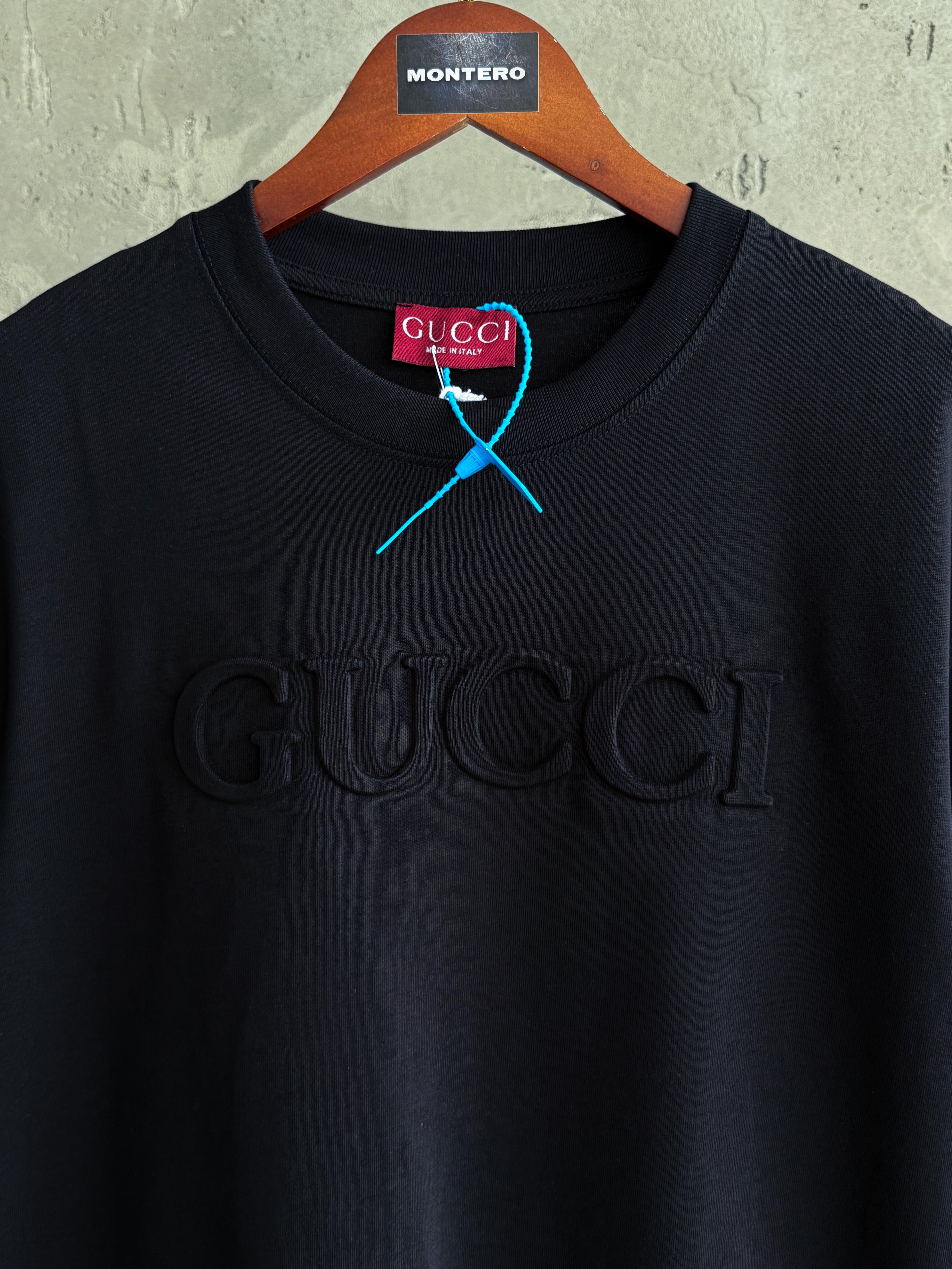 GC01 Gucci Plus siyah tshirt