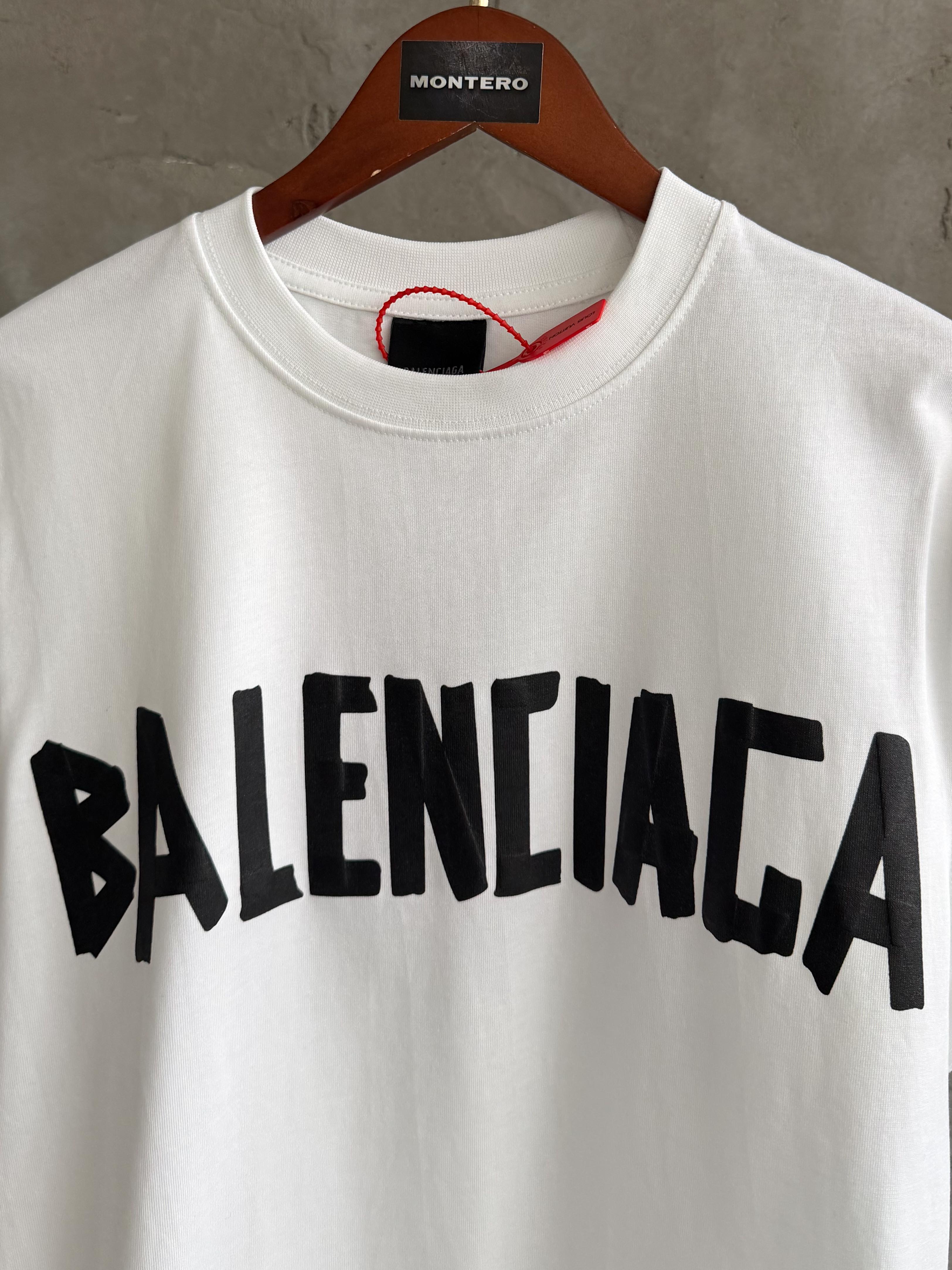 Balenciaga01 Premium baskı beyaz tshirt