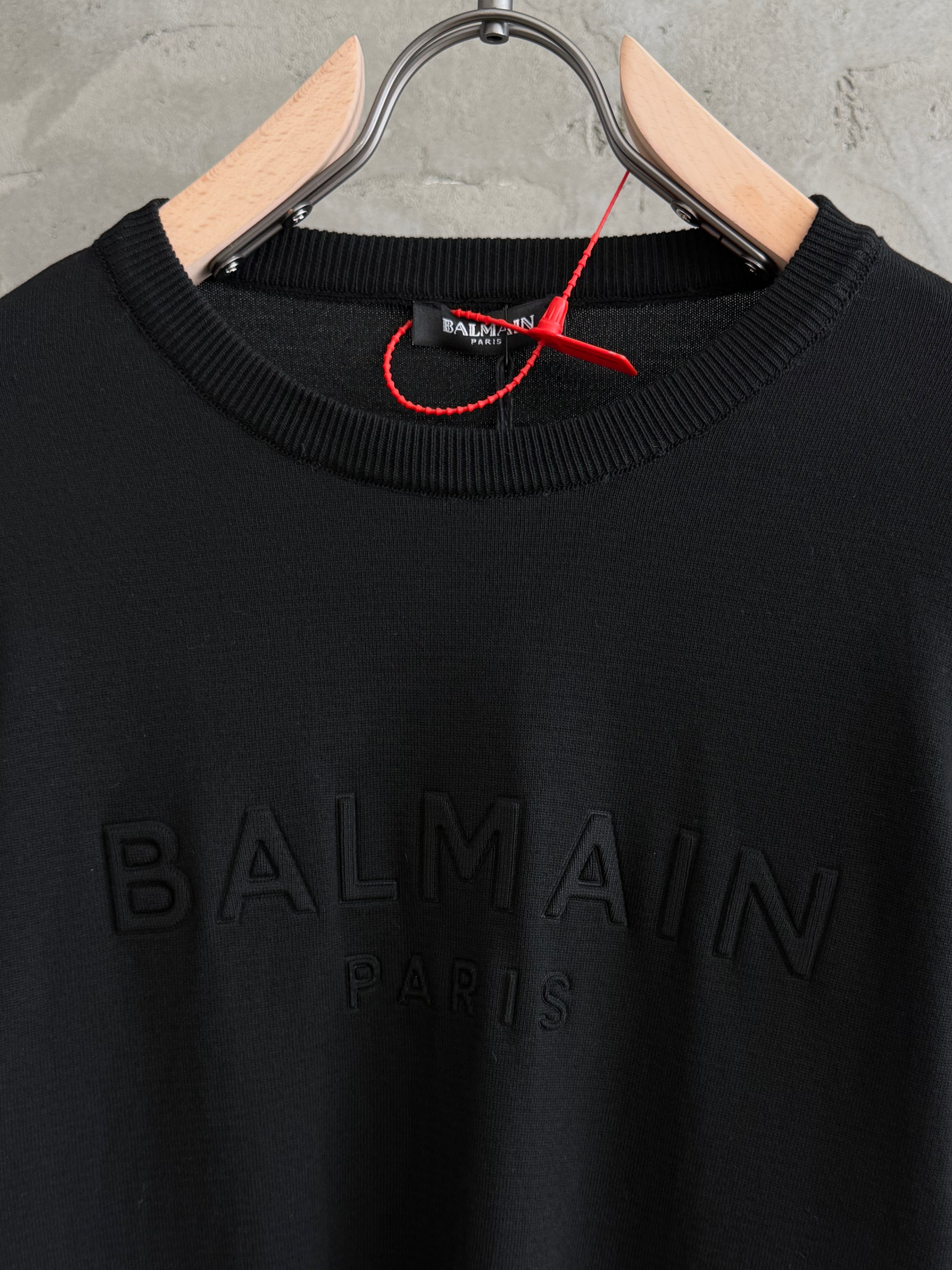 Balmaın02 Plus triko siyah tshirt