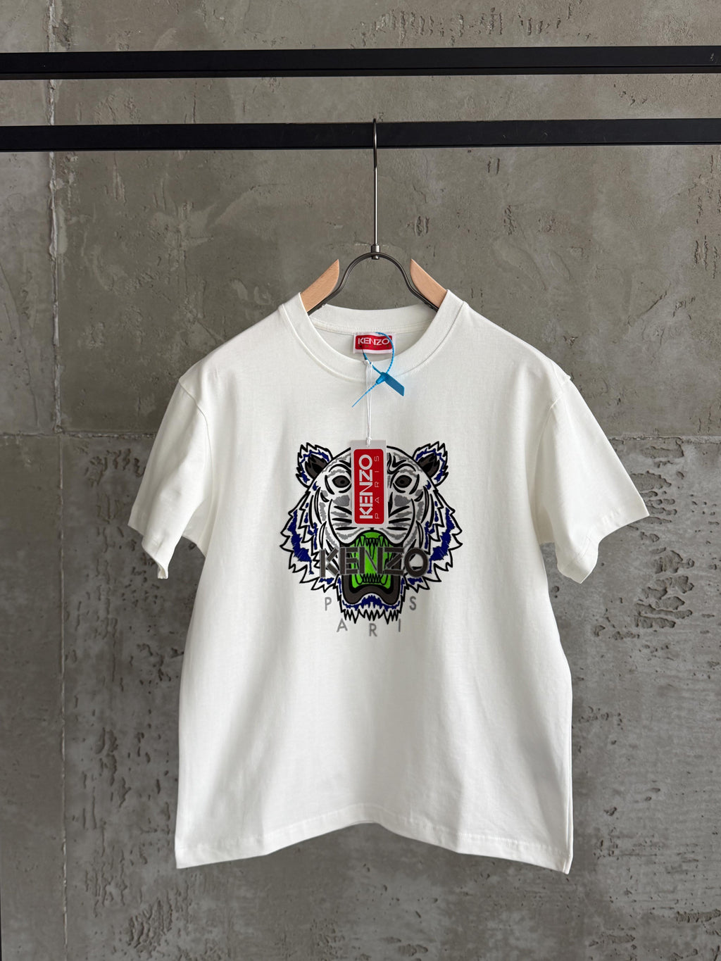 K01 Kenzo Tiger beyaz tshirt