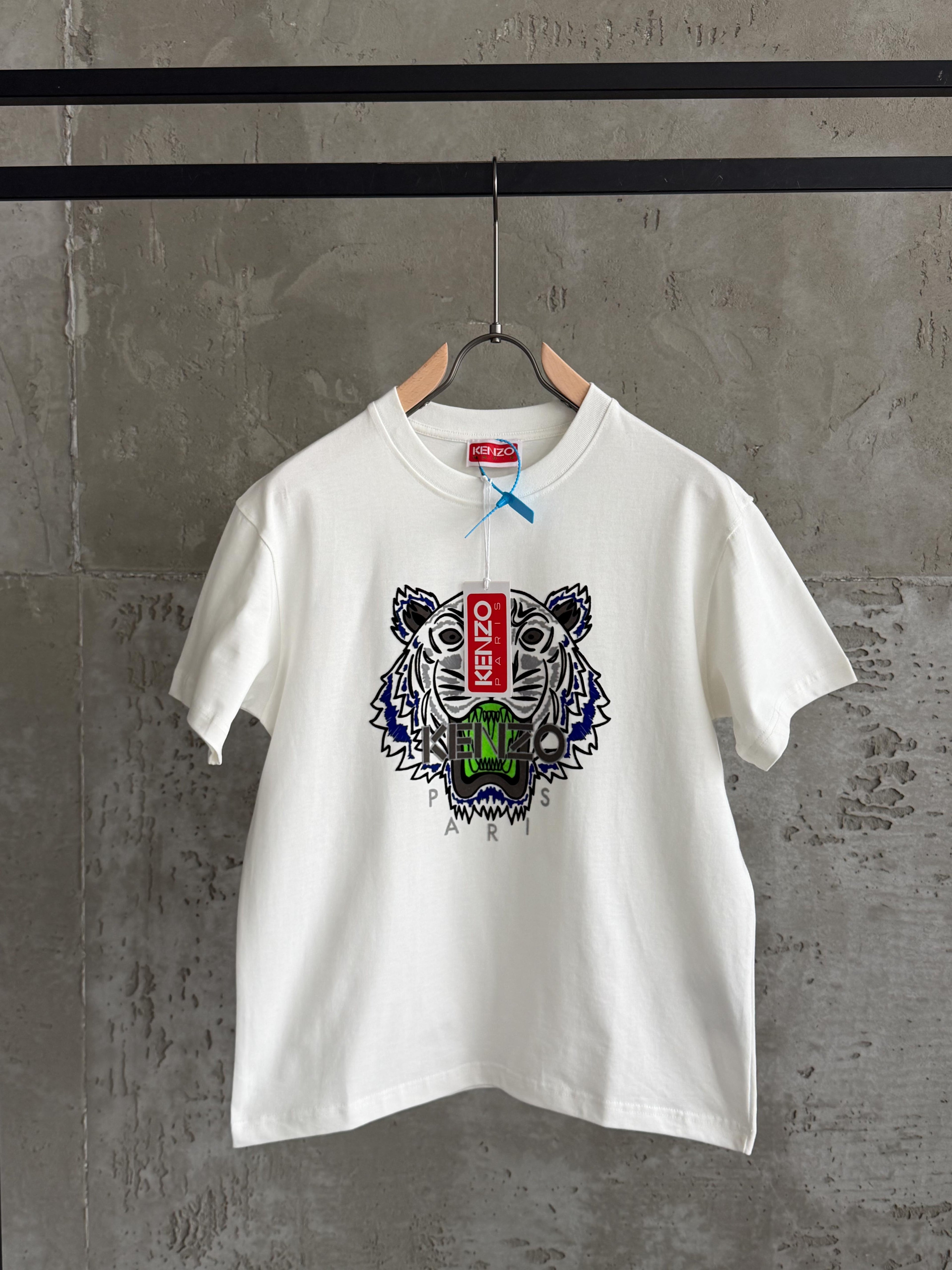 K01 Kenzo Tiger beyaz tshirt