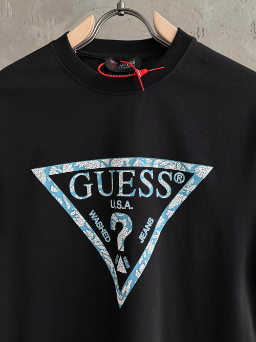 G01 Guess Retro siyah tshirt