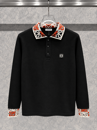 LW01 Polo Yaka Siyah Kazak