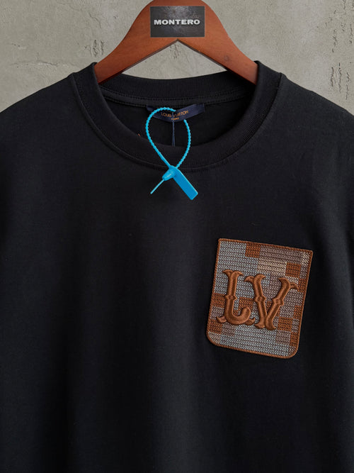 LV06 L&V cepli siyah tshirt