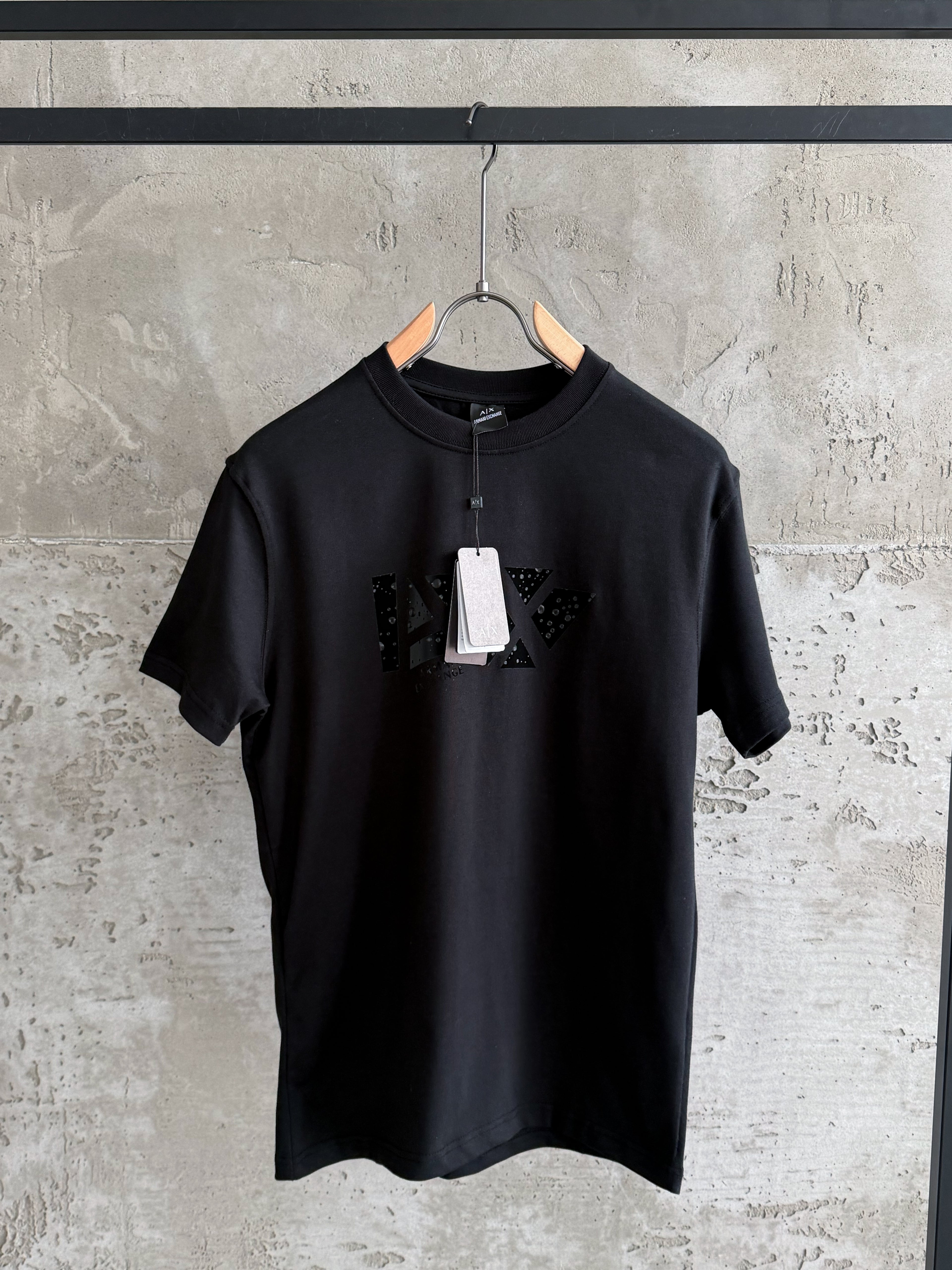 A02 Armanı Bubble siyah tshirt