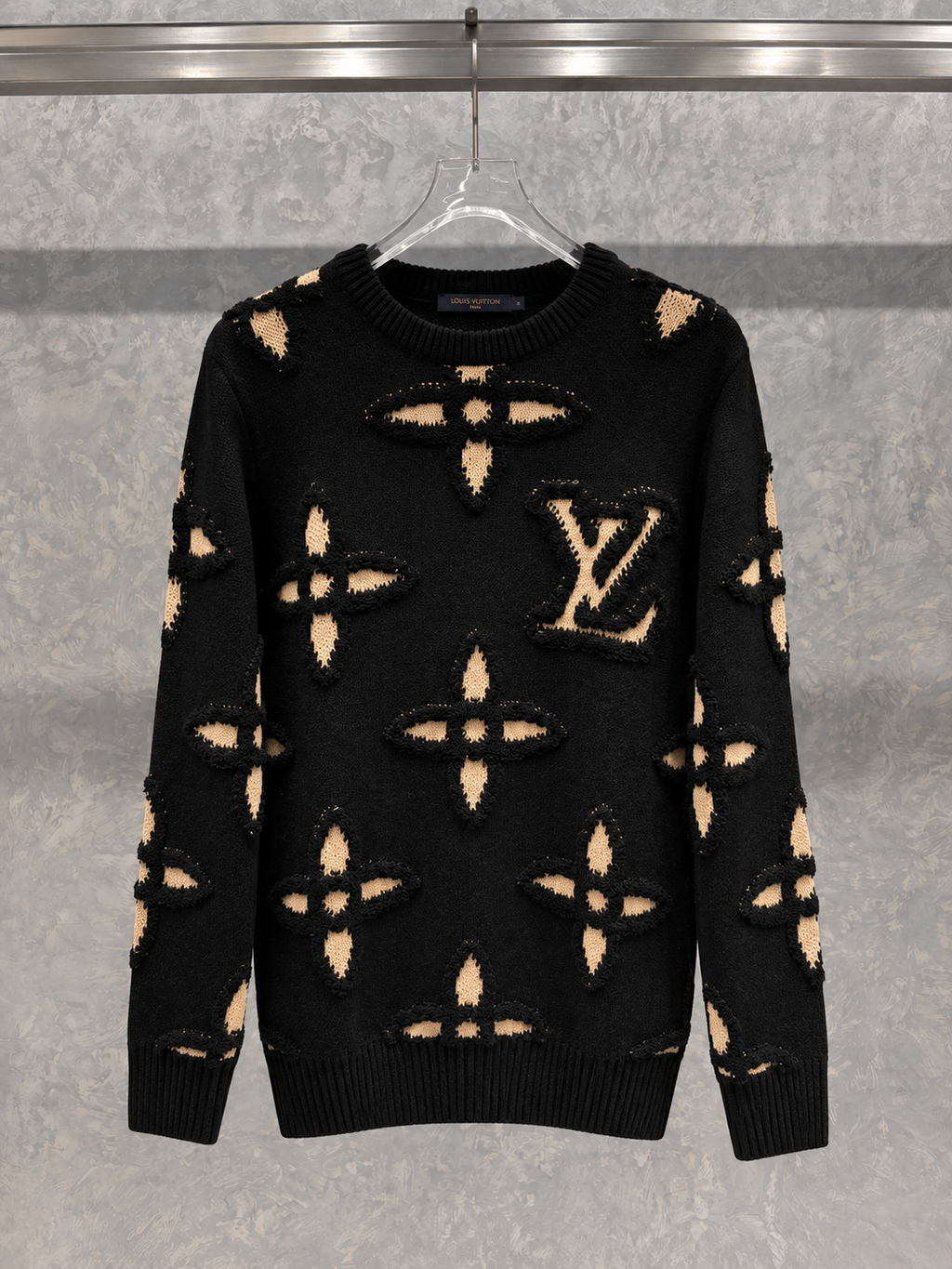 LV13 Krem Logo Siyah Kazak
