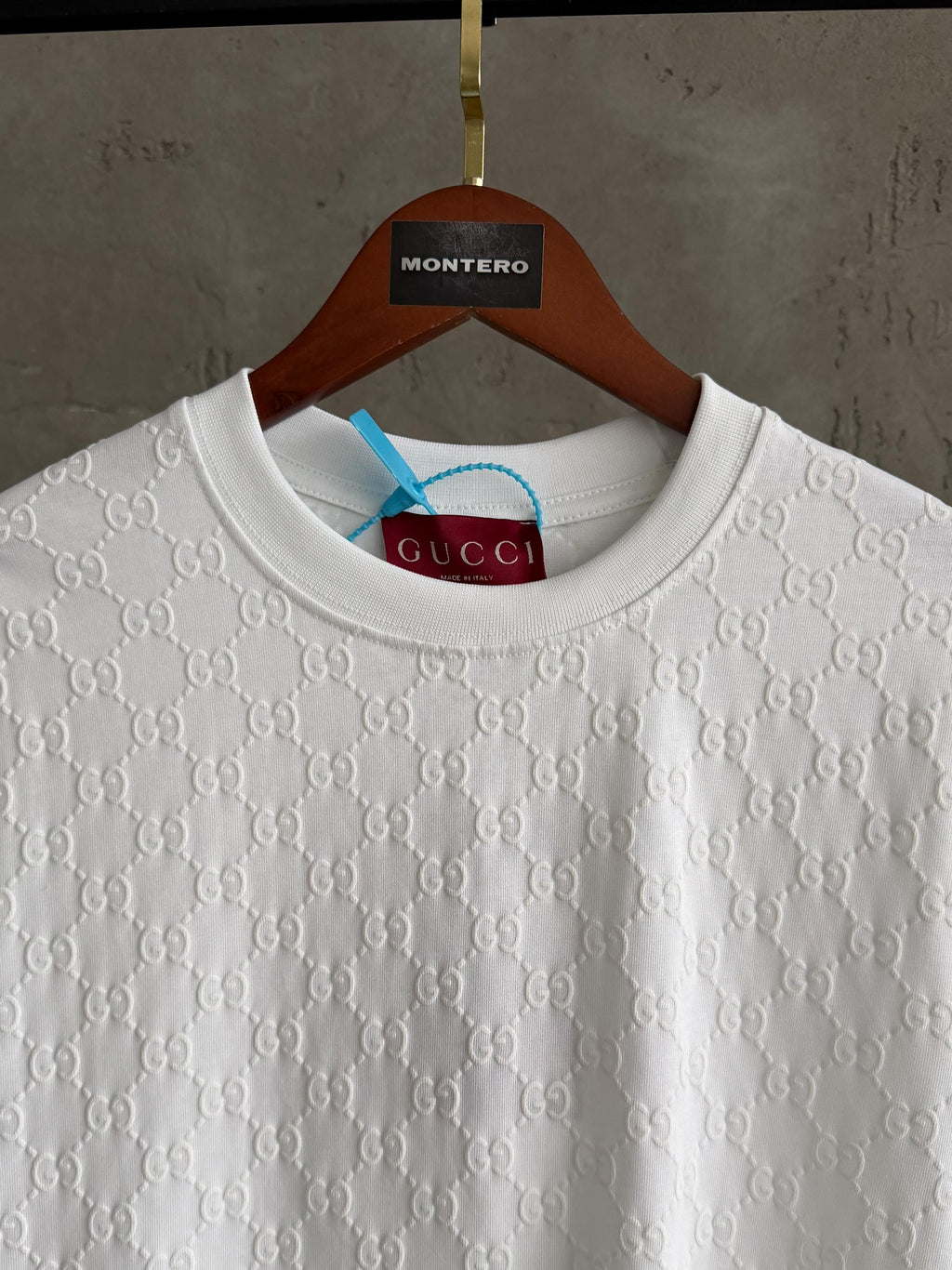 GC02 Gucci full yüksek baskı beyaz tshirt