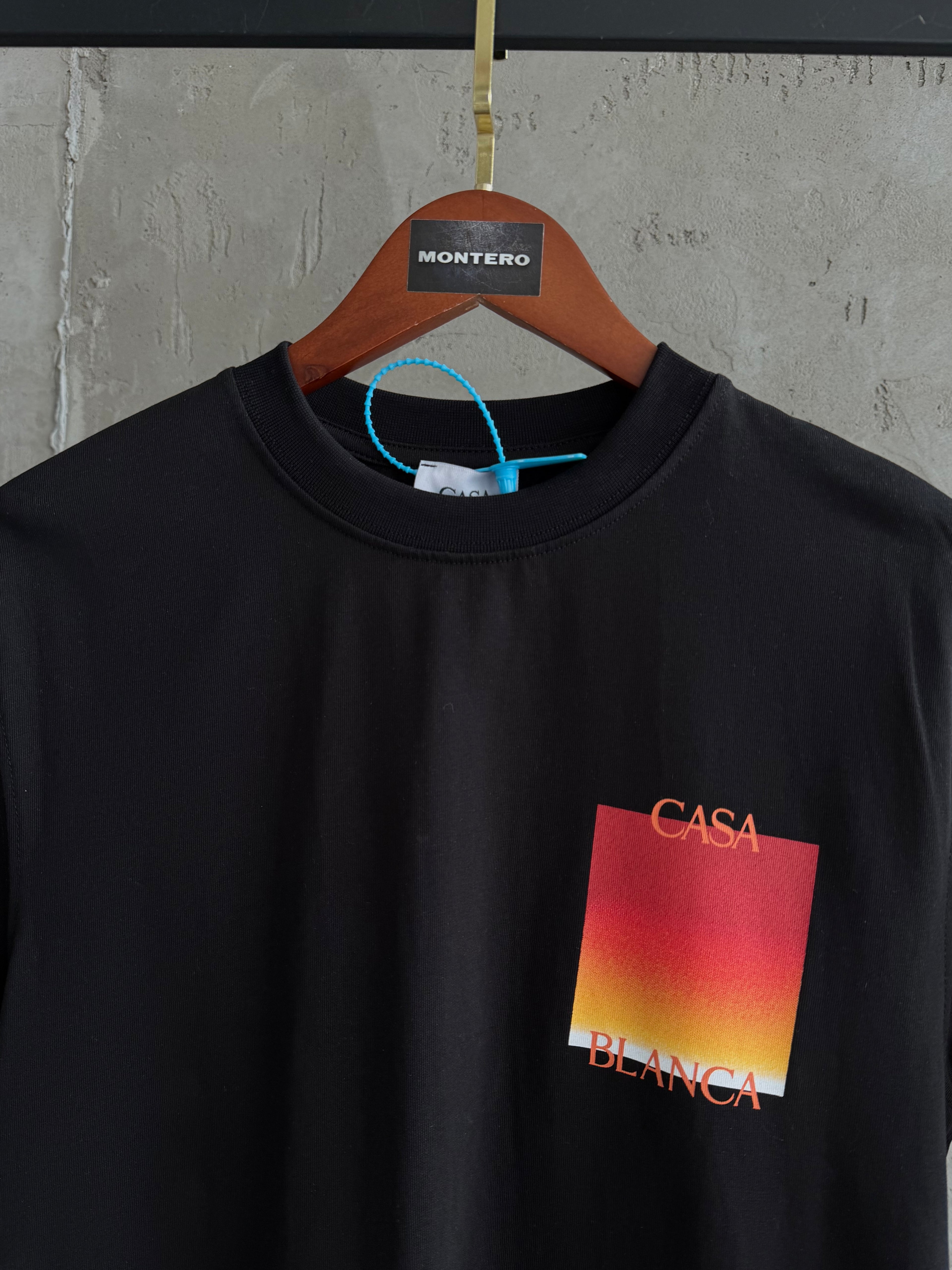 CB03 Casa Blanca Sunset siyah tshirt