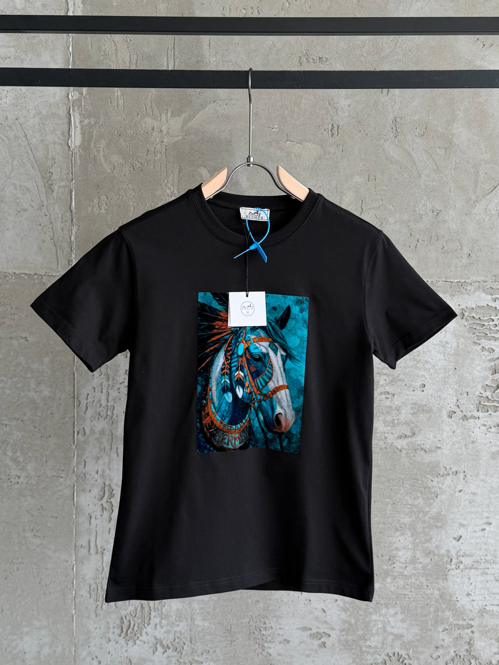 H08 Hermes Midnight siyah tshirt