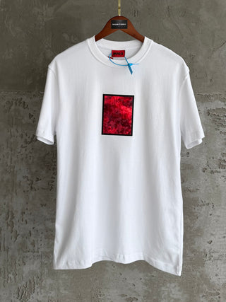 Hugo03 red form beyaz tshirt